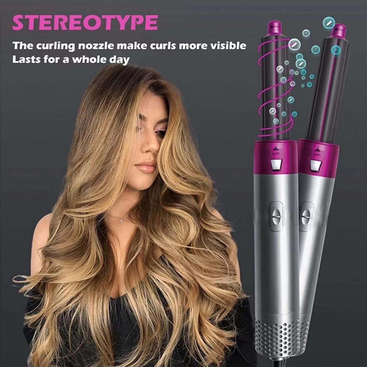 Transform Your Hair Styling Game with the 5-in-1 Hair Curler, Straightener, Dryer, and Hot Hair Comb